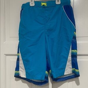 Wonder Nation Blue Kids Swim Trunks